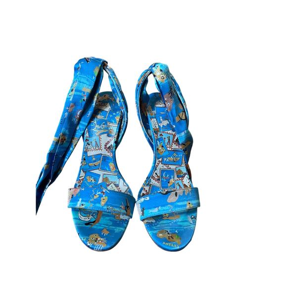 Christian Louboutin Sandale Du Desert, 100, Odissey Tie Heels, NEW, 37 - Picture 4 of 8